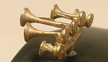 Nathan K5 K5LLA 5-Chime Air Horn -- Lost Wax Brass Casting, HO, Cal Scale 639
