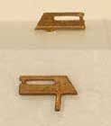 Diesel Radio Antenna pkg(2) Unpainted Brass Castings -- Sinclair Type, HO, Cal Scale 547