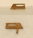 Diesel Radio Antenna pkg(2) Unpainted Brass Castings -- Sinclair Type, HO, Cal Scale 547