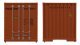 40′ Hi Cube Corrugated Container w/Flat Roof - Assembled -- Hapag-Lloyd, HO, Walthers SceneMaster 8204