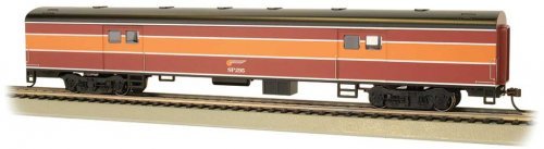 72′ Smooth-Side Baggage - Ready to Run -- Southern Pacific 295 (Daylight red, orange, black), HO, Bachmann Industries 14