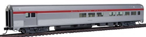 85′ Budd Baggage-Lounge - Ready to Run -- Southern Pacific (silver, red), HO, WalthersMainline 30057
