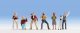 Photographers pkg(6), HO, Walthers SceneMaster 6077