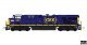 GE ES44AC GEVO - Standard DC -- CSX 5461 (blue, yellow, Boxcar Logo, Seaboard System Sticker), N, Kato USA Inc 1768963