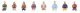 Sitting People without Legs Set 1 -- pkg(8), HO, Faller Gmbh 151685