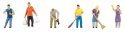 Housework -- pkg(6), HO, Faller Gmbh 151696