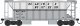 70-Ton 2-Bay Ballast Hopper with Side Chutes (Ballast Gates) - Ready to Run -- Reading , HO, Bowser Manufacturing Co. 43