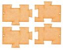 Base Plate Add-On Set - Goldbeck Modular Building Component -- 2 Each of 2 Styles, HO, Faller Gmbh 180890
