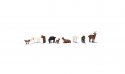 Goats - Scenic Accents(R) -- pkg(9), HO, Woodland Scenics 1965