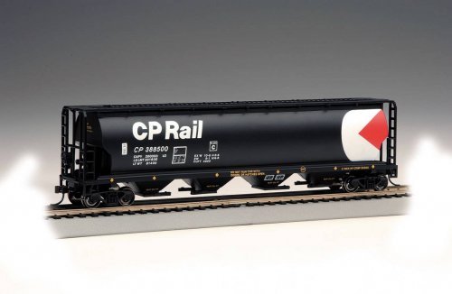 Canadian Cylindrical 4-Bay Grain Hopper - Ready to Run - Silver Series(R) -- Canadian Pacifi, HO, Bachmann Industries 19