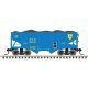55-Ton Fishbelly Hopper with Load - Ready to Run -- Delaware & Hudson 5812 (blue, yel, N, Atlas Model Railroad Co. 50007