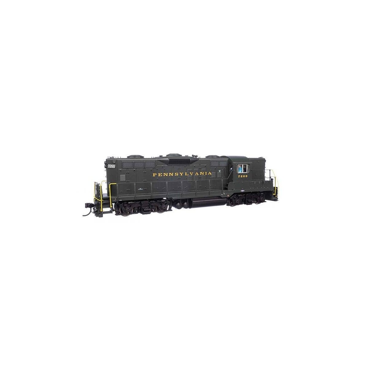 EMD GP9 - Standard DC -- Pennsylvania Railroad 7260 (Brunswick Green, Dulux gold), HO, WalthersProto 49812