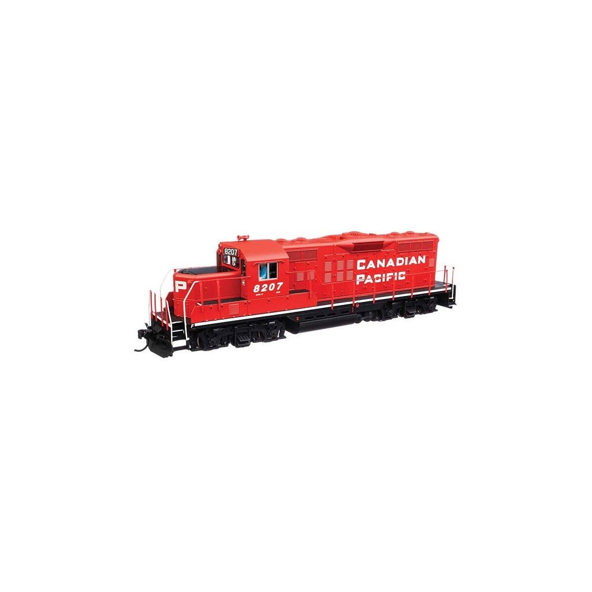 EMD GP9 Phase II with Chopped Nose - ESU(R) Sound and DCC -- Canadian Pacific 8207 (red, white), HO, WalthersMainline 20434
