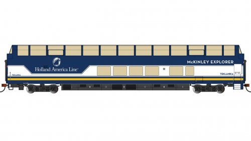 Colorado Railcar 85′ Full-Length Dome Lighted - Ready to Run - Silver Series(R -- McKinley E, HO, Bachmann Industries 13350
