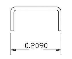 Grab Irons (.012` Wire) -- Scale 18` Straight - pkg(20), HO, Cal Scale 507