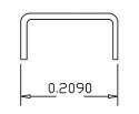Grab Irons (.012` Wire) -- Scale 18` Straight - pkg(20), HO, Cal Scale 507