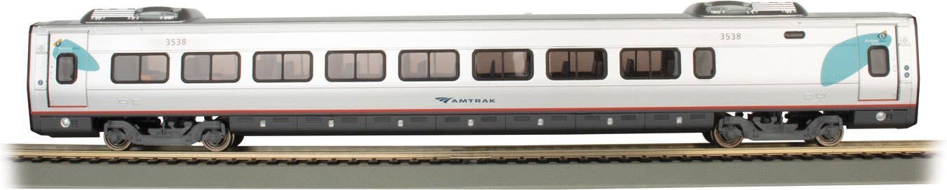 Acela Business Class Coach with Interior Lights - Ready to Run - Spectrum(R) -- Amtrak 3538 , HO, Bachmann Industries 89