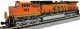 GE C44-9W - Standard DC -- BNSF Railway 700 (orange, black, yellow, Wedge Logo), N, Kato USA Inc 1763517