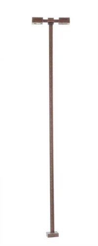 Double-Arm Square LED Light 3-Pack -- Bronze (warm white LED) 30 Scale Feet Tall, HO, Atlas Model Railroad Co. 70000213