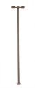 Double-Arm Square LED Light 3-Pack -- Bronze (warm white LED) 30 Scale Feet Tall, HO, Atlas Model Railroad Co. 70000213