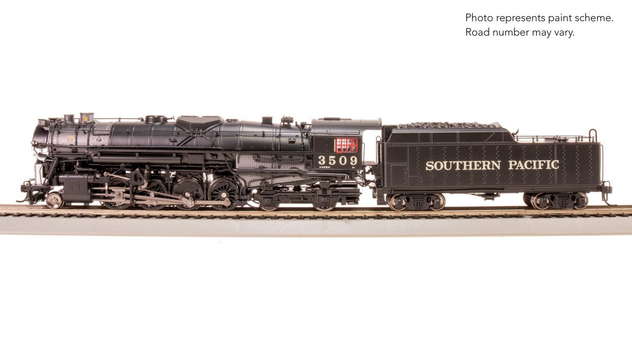 REFURBISHED R7903 Southern Pacific 2-8-4 Berkshire, T1a 3509, 4-axle Tender, Paragon4 Sound/DC/DCC, Smoke, HO, BLI, 7903