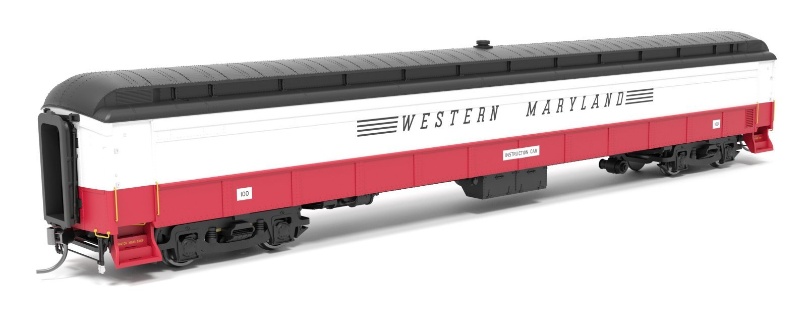 Railroad Instruction Car, Western Maryland WM 100, HO Scale, BLI, 9936