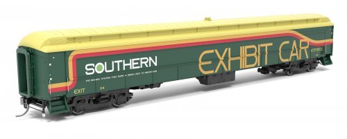 Railroad Exhibit Car, SOU 24, HO Scale, BLI, 9939