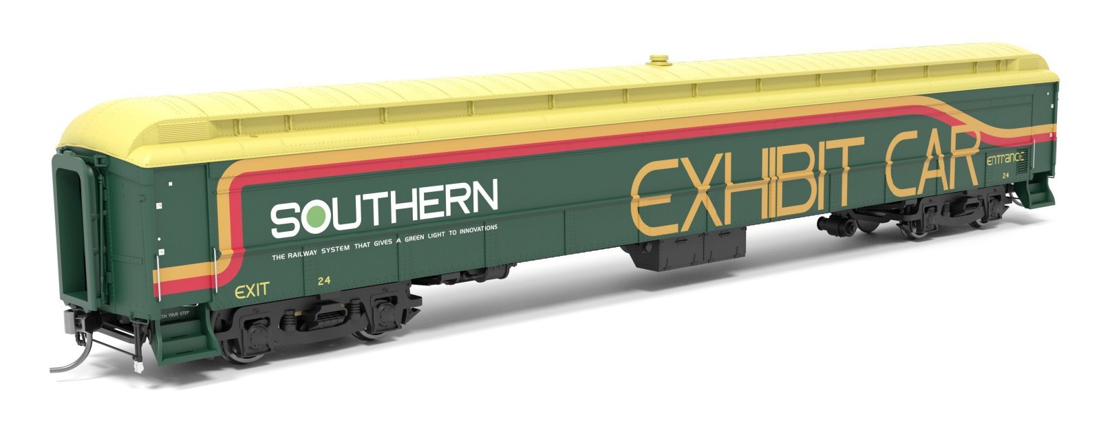 Railroad Exhibit Car, SOU 24, HO Scale, BLI, 9939