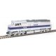 EMD F40PH - Standard DC -- Amtrak(R) 404 (Phase IV silver, Wide Blue, Thin Red, White Stripes), HO, WalthersMainline 9468