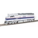 EMD F40PH - Standard DC -- Amtrak(R) 404 (Phase IV silver, Wide Blue, Thin Red, White Stripes), HO, WalthersMainline 9468