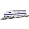 EMD F40PH - Standard DC -- Amtrak(R) 404 (Phase IV silver, Wide Blue, Thin Red, White Stripes), HO, WalthersMainline 9468
