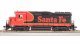 REFURBISHED R7584 EMD GP30, ATSF 1278, Black Bonnet Fantasy Scheme, Paragon4 Sound/DC/DCC, HO, BLI, 7584