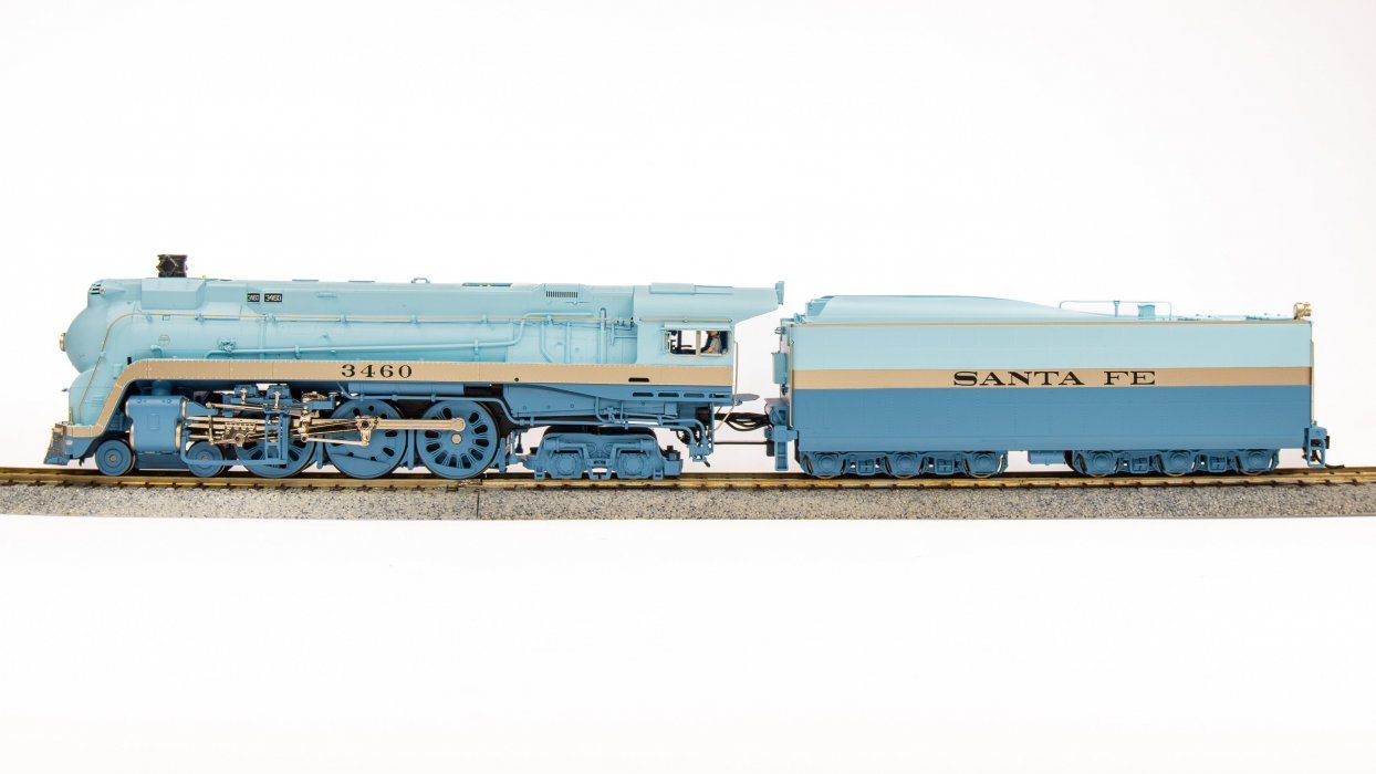 REFURBISHED R7355 ATSF Blue Goose, 3460, 1951 - 1953 Appearance, Paragon4 Sound/DC/DCC, Smoke, HO, BLI, 7355