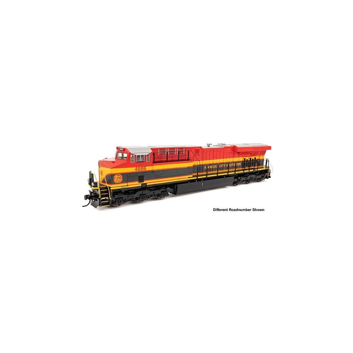 GE ES44AC Evolution Series GEVO - Standard DC -- Kansas City Southern 4836, HO, WalthersMainline 10220