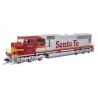 EMD SD75M - ESU(R) Sound & DCC -- Santa Fe 202 (red, silver, Superfleet), HO, WalthersMainline 21001
