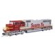 EMD SD75M - ESU(R) Sound & DCC -- Santa Fe 209 (red, silver, Superfleet), HO, WalthersMainline 21002