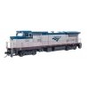 GE Dash 8-32BWH - ESU(R) Sound & DCC -- Amtrak(R) 501 (Phase V, Modern Logo Amtrak Blue, Platinum Mist), HO, WalthersMainline 19