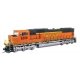EMD SD75M - Standard DC -- BNSF Railway 8268 (orange, black, green, silver, Heritage II), HO, WalthersMainline 11003