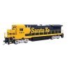 GE Dash 8-40B - ESU(R) Sound & DCC -- Santa Fe 7410 (blue, yellow), HO, WalthersMainline 19567
