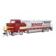 GE Dash 8-40BW - ESU(R) Sound & DCC -- Burlington Northern Santa Fe 517 (silver, red), HO, WalthersMainline 19569