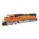 EMD SD75M - Standard DC -- BNSF Railway 8275 (orange, black, green, silver, Heritage II), HO, WalthersMainline 11004