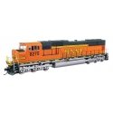 EMD SD75M - Standard DC -- BNSF Railway 8275 (orange, black, green, silver, Heritage II), HO, WalthersMainline 11004