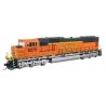 EMD SD75M - Standard DC -- BNSF Railway 8275 (orange, black, green, silver, Heritage II), HO, WalthersMainline 11004