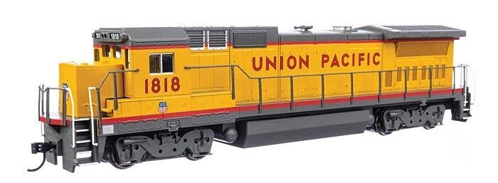 GE Dash 8-40B - ESU(R) Sound & DCC -- Union Pacific(R) 1818 (yellow, gray small shield on nose, HO, WalthersMainline 19574