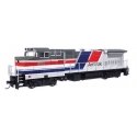 GE Dash 8-32BWH - Standard DC -- Amtrak(R) 560 - Phase III (silver, red, white & blue stripes), HO, WalthersMainline 9562