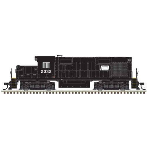 Alco RS32 - ESU Sound and DCC -- Penn Central 2032 (black, white), HO, Trainman 10004373