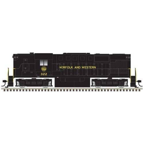 Alco RS11 - LokSound & DCC - Classic Gold -- Norfolk & Western 322 (black, white), HO, Atlas Model Railroad Co. 10004543