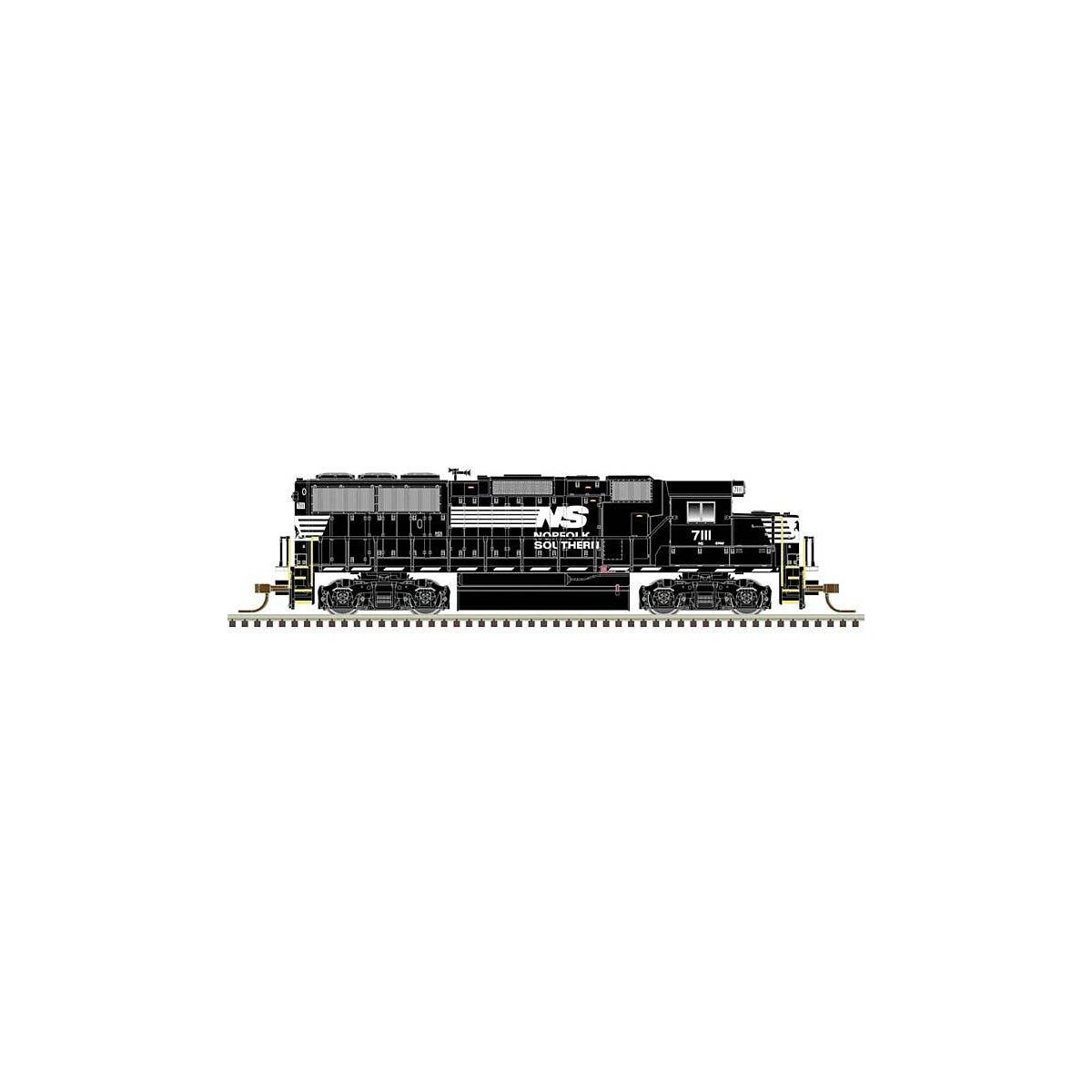 EMD GP60 - LokSound and DCC - Master(TM) Gold -- Norfolk Southern 7133 (black, white), N, Atlas Model Railroad Co. 40004927