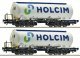 2 piece set: Silo wagons, Holcim, HO, Roco 6600233