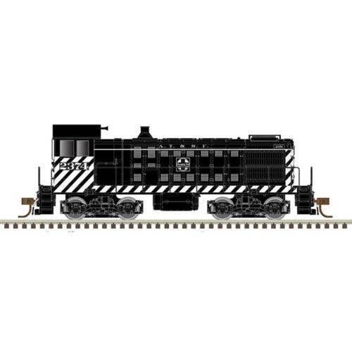 Alco S2 - Standard DC - Master(R) -- Santa Fe 2388 (black, white, blue), N, Atlas Model Railroad Co. 40005690